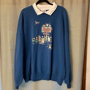 Grandma Core Vintage Collard Sweatshirt